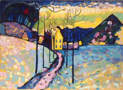 Vasilii Kandinsky Paysage d'hiver reproduction-de-tableau