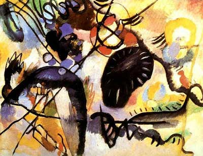 Vasilii Kandinsky Point noir reproduction-de-tableau