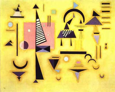 Vasilii Kandinsky Rose décisif reproduction-de-tableau