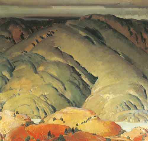 Victor Higgins Formes de montagne reproduction-de-tableau