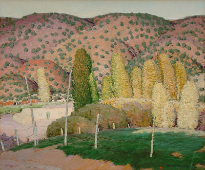 Victor Higgins Pinyon Hills reproduction-de-tableau