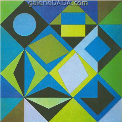 Victor Vasarely Sikra-Z reproduction-de-tableau