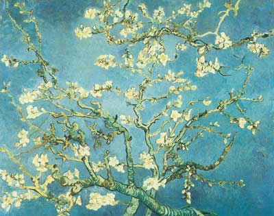 Vincent Van Gogh Branches d'un amandier en fleur reproduction-de-tableau