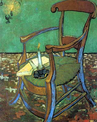 Vincent Van Gogh Fauteuil de Paul Gauguin (Thick Impasto Paint) reproduction-de-tableau