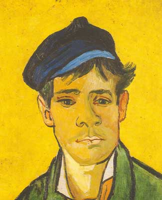 Vincent Van Gogh Jeune homme dans un Cap reproduction-de-tableau