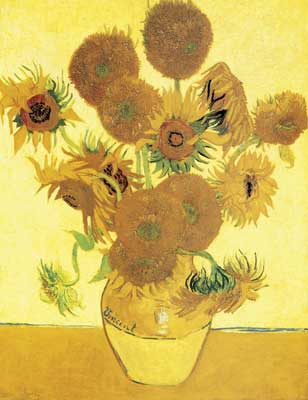 Vincent Van Gogh Tournesols (Thick Impasto Paint) reproduction-de-tableau