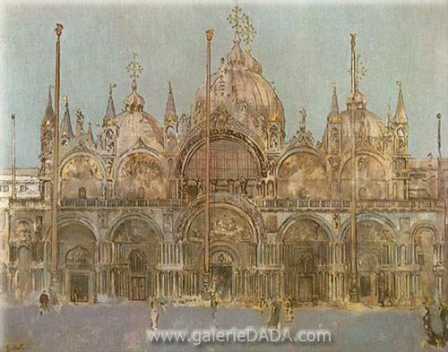 Walter Sickert Cathédrale St Marks Venise reproduction-de-tableau