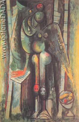 Wifredo Lam Bonjour. reproduction-de-tableau