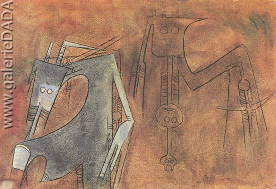 Wifredo Lam Bonne compagnie reproduction-de-tableau