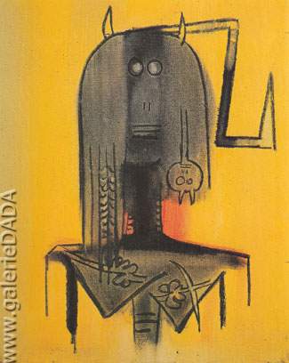 Wifredo Lam Modèle (2) reproduction-de-tableau