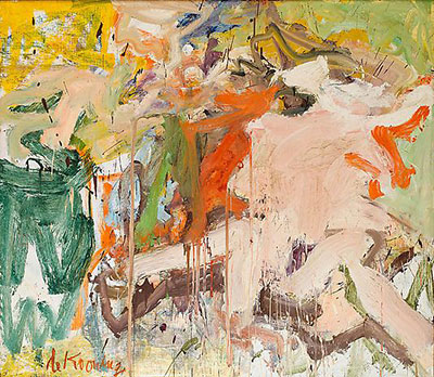 Willem De Kooning Deux figures dans un paysage reproduction-de-tableau