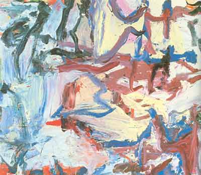 Willem De Kooning Dont le nom était Writ in Water reproduction-de-tableau