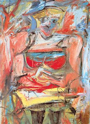 Willem De Kooning Femme V reproduction-de-tableau