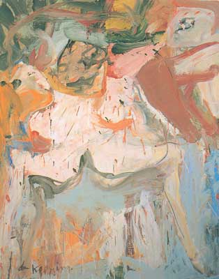 Willem De Kooning La visite reproduction-de-tableau