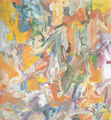 Willem De Kooning Sans titre XIV reproduction-de-tableau