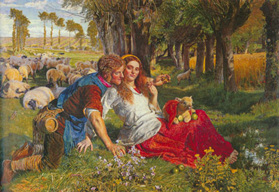 William Holman Hunt Le Berger mercenaire reproduction-de-tableau