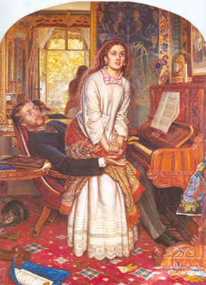 William Holman Hunt L'éveil de la conscience reproduction-de-tableau