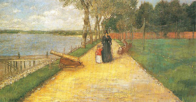 William Merritt Chase Bath Beach, Bensonhurst reproduction-de-tableau