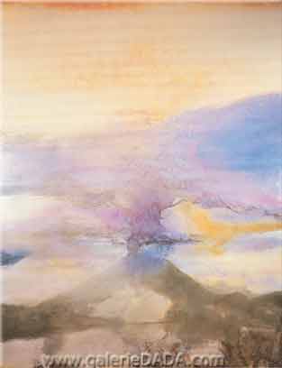 Zao Wou-Ki Dimanche 15 mai 1988 03: 00: 00 GMT-0400 (heure avancée de l'est) reproduction-de-tableau