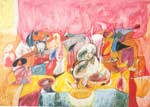 Arshile Gorky Odeur d'abricots dans les champs reproduction de tableau