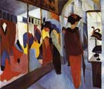 August Macke Boutique de mode reproduction de tableau