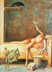 Balthasar Balthus Grande composition avec Raven reproduction de tableau