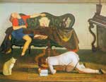 Balthasar Balthus Le salon II reproduction de tableau