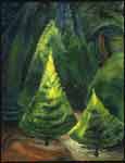 Emily Carr Arbres, n ° 1 reproduction de tableau