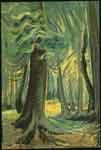 Emily Carr Forêt profonde, éclairée reproduction de tableau