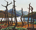 Franklin Carmichael Lac Cranberry reproduction de tableau