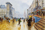 Jean Beraud Les Grands Boulevards reproduction de tableau