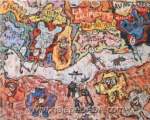 Jean Dubuffet La Calipette reproduction de tableau