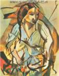 Jules Pascin Portrait d'une femme reproduction de tableau