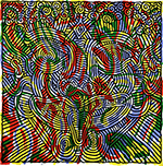 Keith Haring Sans titre 1986 reproduction de tableau