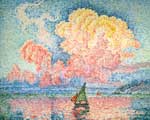 Paul Signac Le nuage rose, Antibes reproduction de tableau