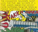 Roy Lichtenstein Takka Takka Takka reproduction de tableau