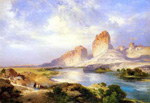 Thomas Moran Green River, Wyoming reproduction de tableau