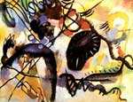 Vasilii Kandinsky Point noir reproduction de tableau