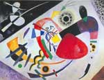 Vasilii Kandinsky Point rouge II reproduction de tableau