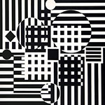 Victor Vasarely Encelade reproduction de tableau