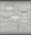 Victor Vasarely Ibidan Poo reproduction de tableau