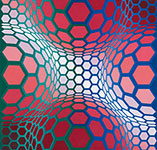 Victor Vasarely Pillango II reproduction de tableau