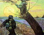 Vincent Van Gogh Le semeur (Thick Impasto Paint) reproduction de tableau