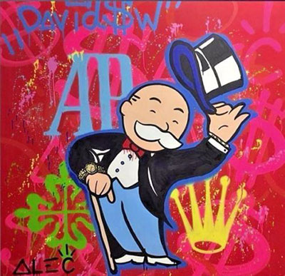 Alec Monopoly, Crown Fine Art Reproduction Oil Painting