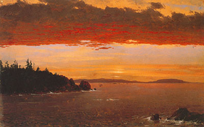 Schoodic Peninsula from Mount Desert, Sunrise