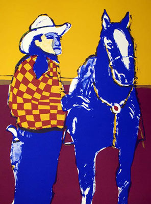 Matinee Cowboy and Horse