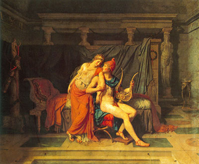 Jacques-Louis David, Paris and Helen Fine Art Reproduction Oil Painting