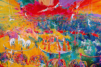 Leroy Neiman, Circus Fine Art Reproduction Oil Painting