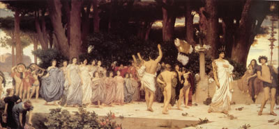 Lord Frederic Leighton, The Daphnephoria Fine Art Reproduction Oil Painting