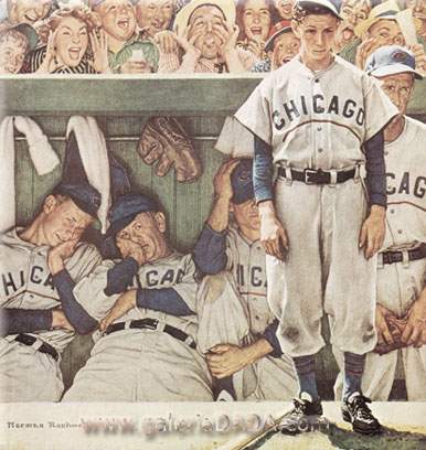 The Dugout - Norman Rockwell Art Reproduction | Galerie Dada